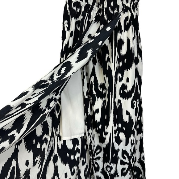 Athleta Ikat Bloom Ripple Maxi Dress Black White S - Picture 6 of 14